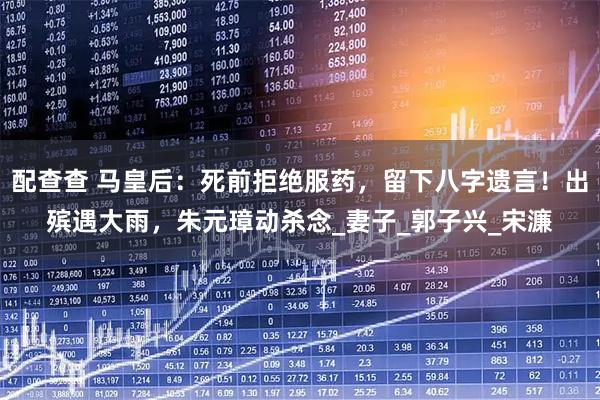 配查查 马皇后：死前拒绝服药，留下八字遗言！出殡遇大雨，朱元璋动杀念_妻子_郭子兴_宋濂